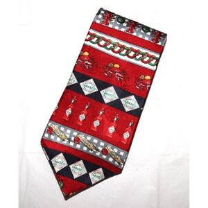 Tabasco Men's Tabasco Sauce Geometric Print‎ Silk Neck Tie